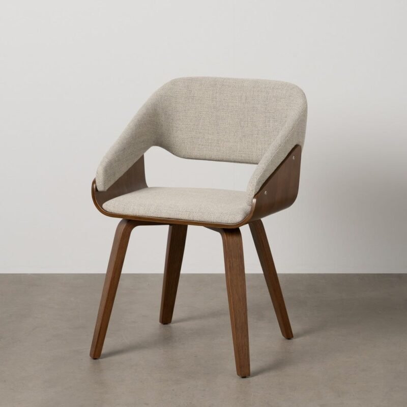 Chaise Tissu Chiné et Bois Ixia 51 cm