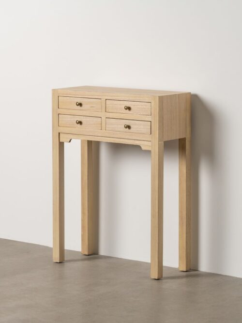 Console Naturel Bois Ixia 63cm