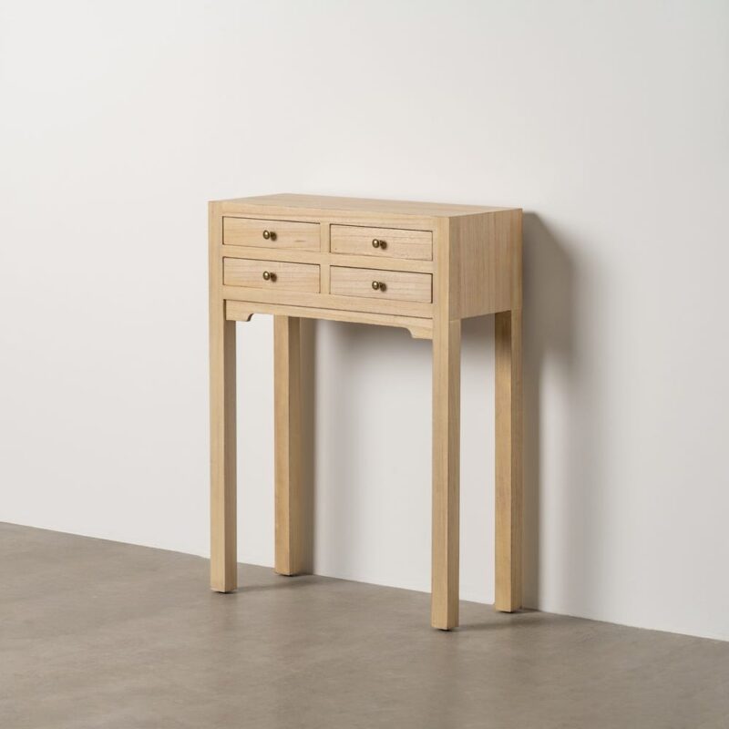 Console Naturel Bois Ixia 63cm