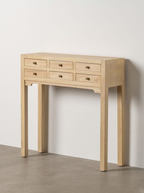 Console Naturel Bois Ixia 85cm