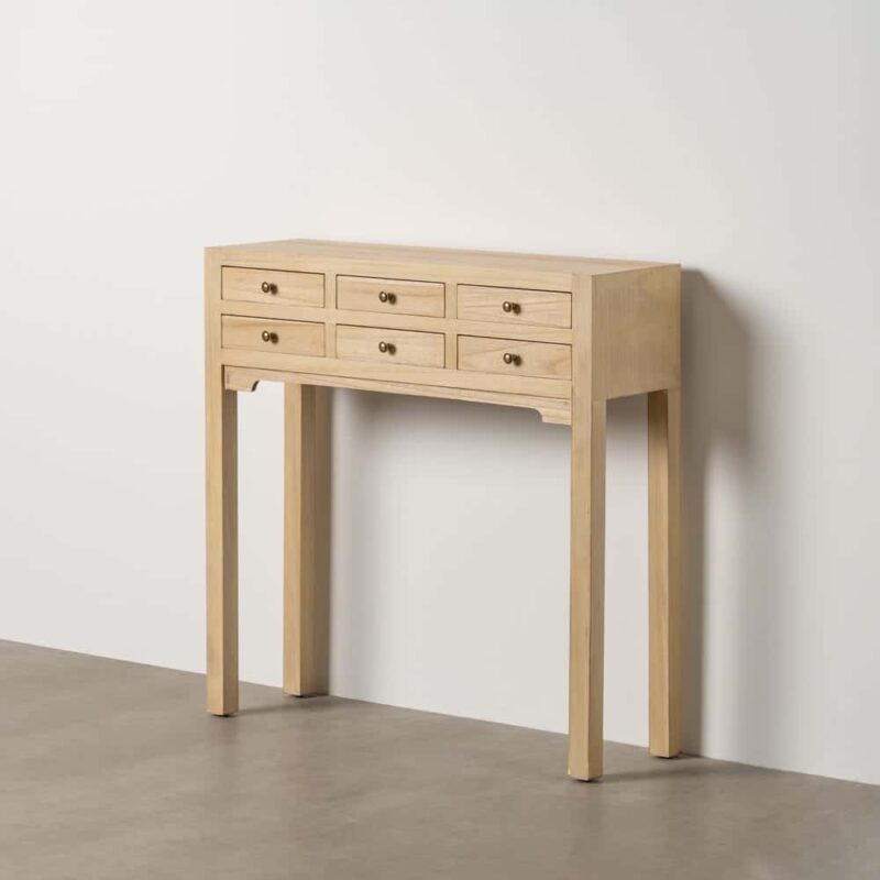 Console Naturel Bois Ixia 85cm
