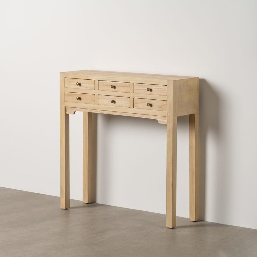 Console Naturel Bois Ixia 85cm