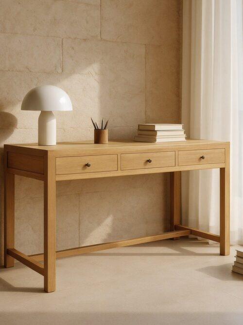 Console Mindi Massif Trois Tiroirs Ixia 130cm
