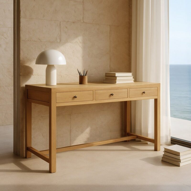 Console Mindi Massif Trois Tiroirs Ixia 130cm