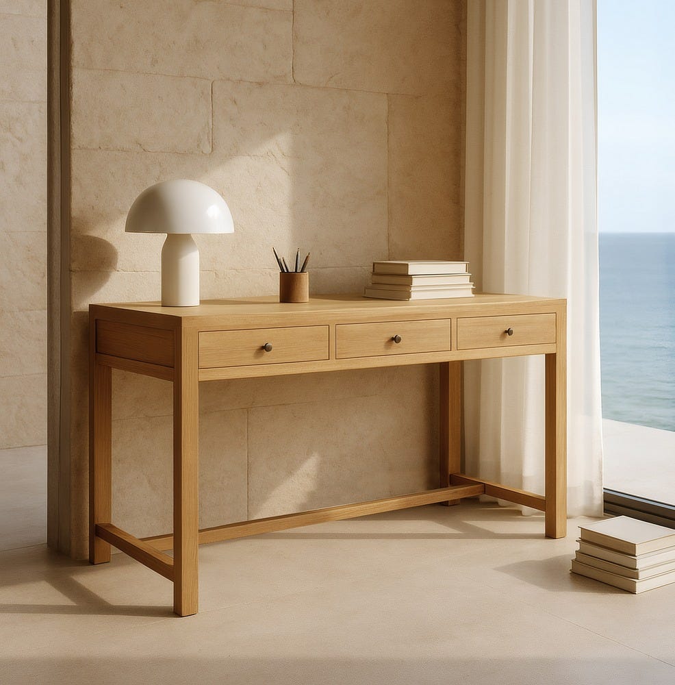 Console Mindi Massif Trois Tiroirs Ixia 130cm