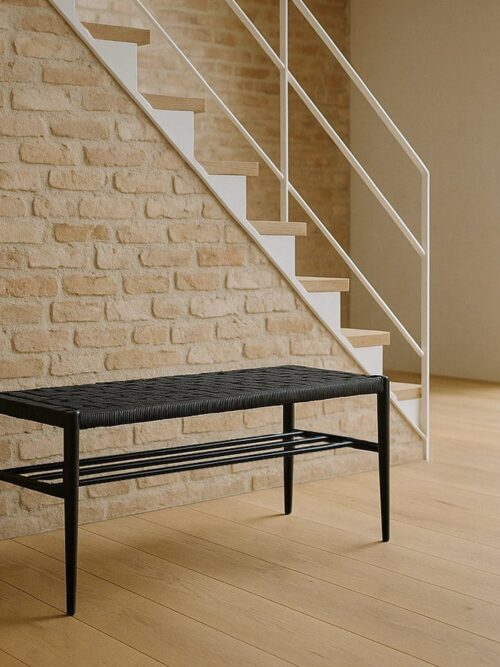 Banc Noir Corde-Métal Ixia