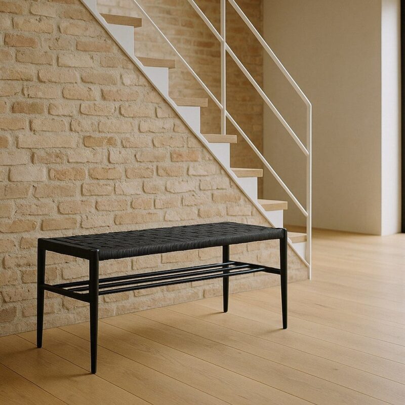 Banc Noir Corde-Métal Ixia