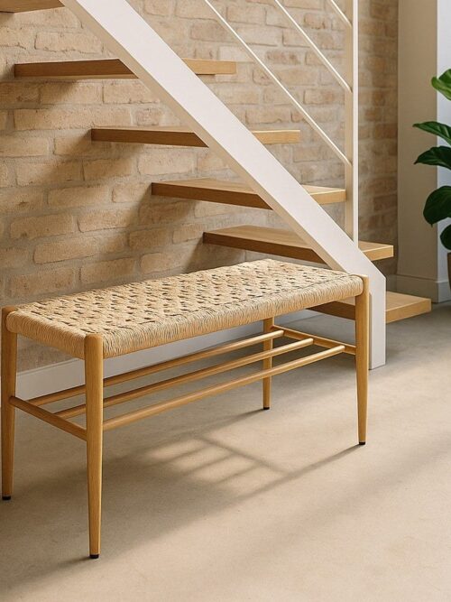 Banc Naturel Corde-Métal Ixia