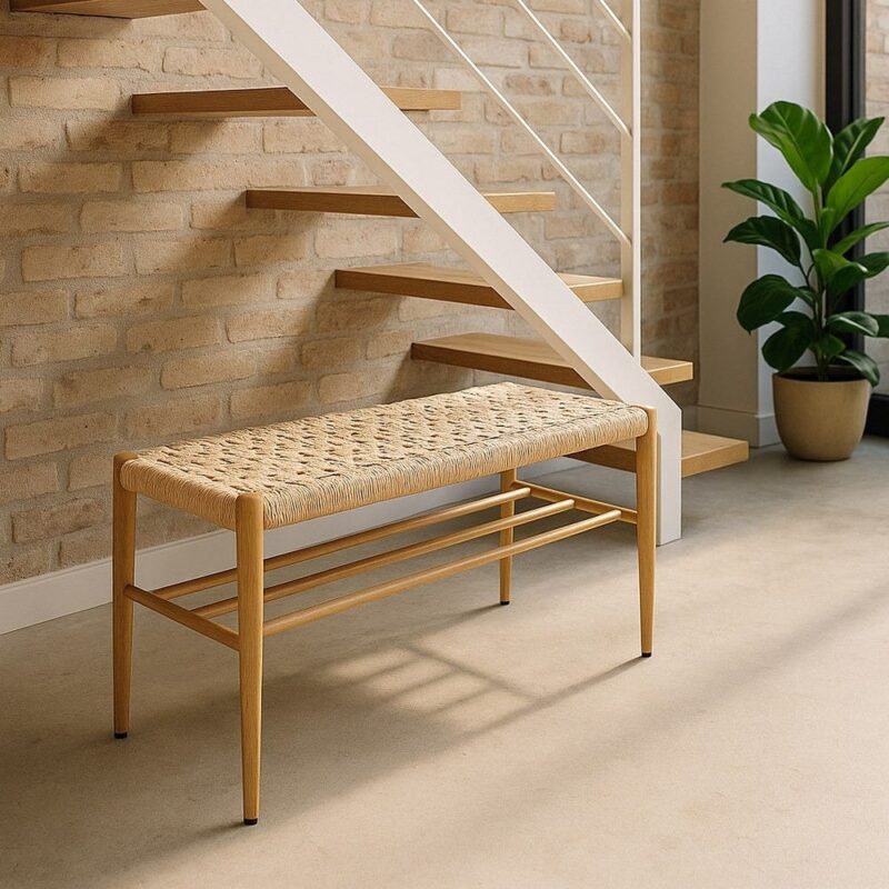 Banc Naturel Corde-Métal Ixia