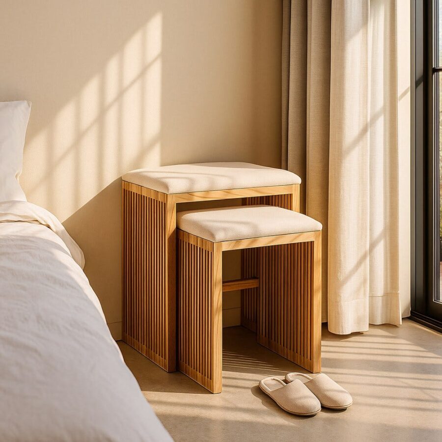 Banquette Gigogne Teck Massif Bellamonte Ixia 50cm