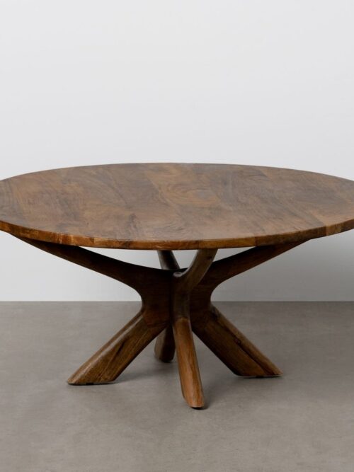 Table Basse Manguier Brutaliste Ixia 100cm