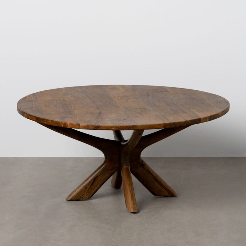 Table Basse Manguier Brutaliste Ixia 100cm