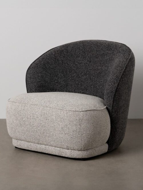 Fauteuil Bicolore Étoffe Ixia