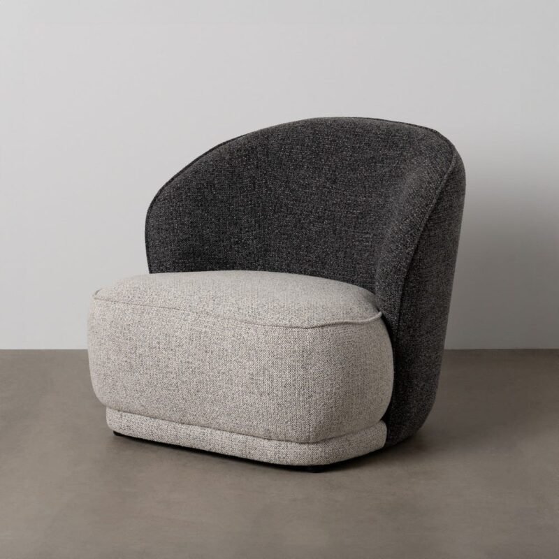 Fauteuil Bicolore Étoffe Ixia