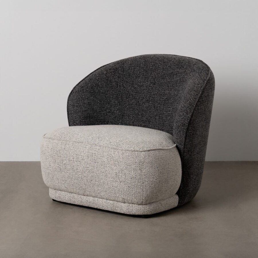 Fauteuil Bicolore Étoffe Ixia