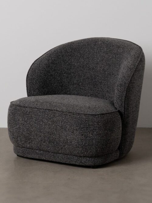 Fauteuil Marbré Étoffe Ixia 78 cm