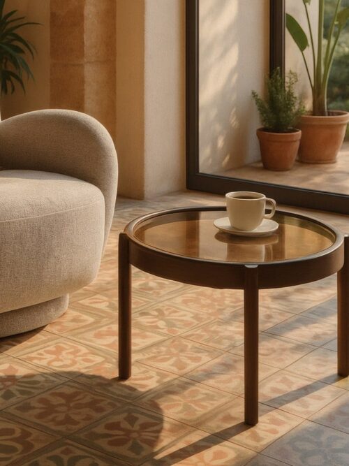 Table Basse Marron Foncé Ixia