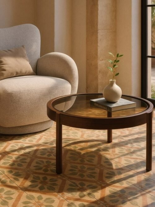 Table Basse Marron Foncé Ixia 75cm