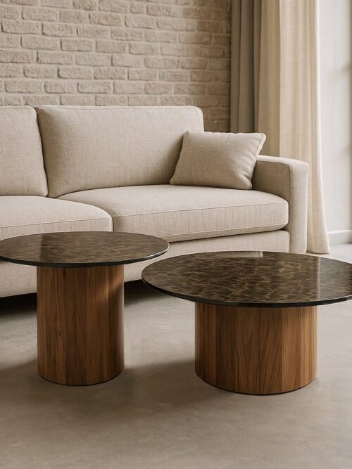Table Basse Acacia Bois Ixia 80cm