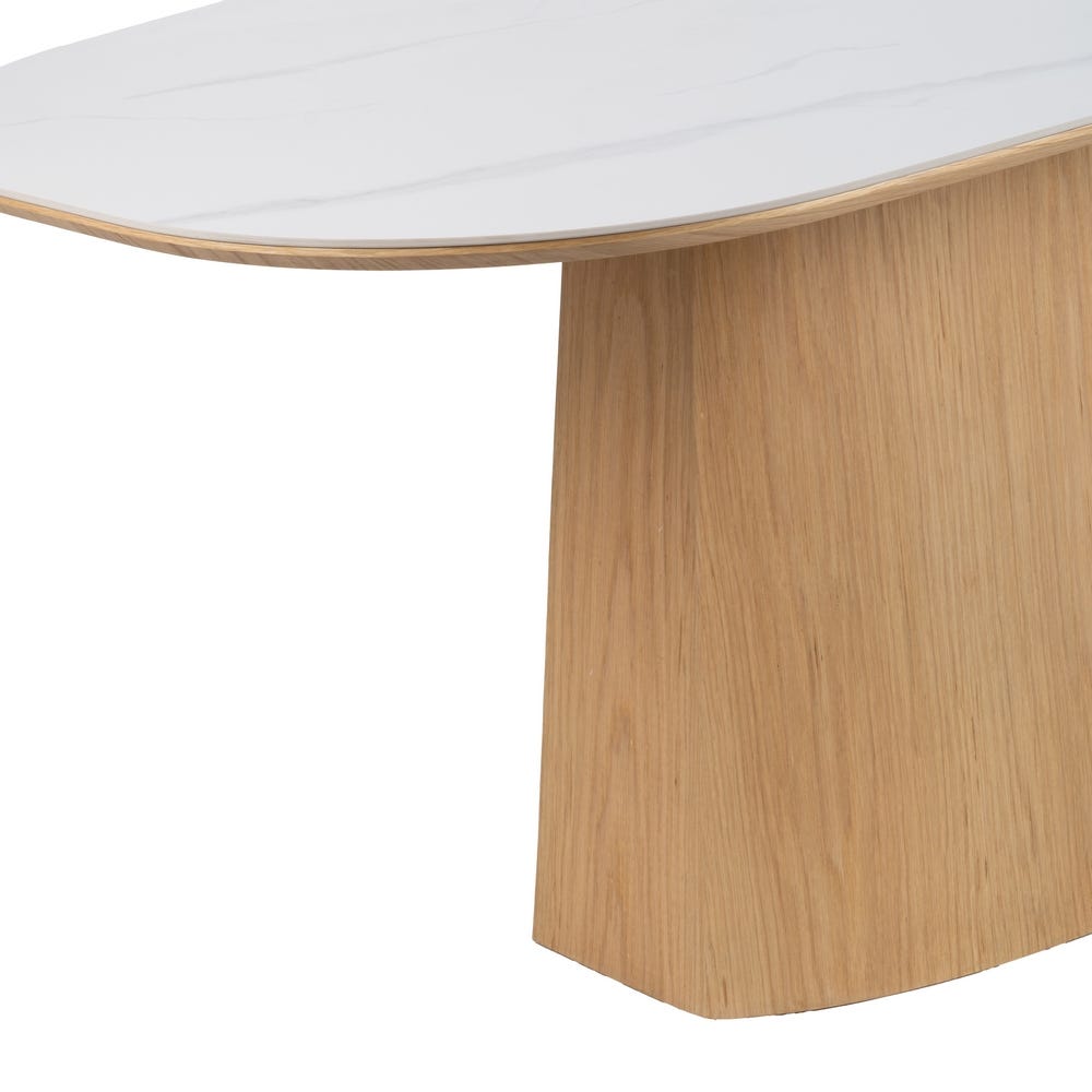 Table à Manger Marbre Blanc-naturel Ixia 180cm – Image 8