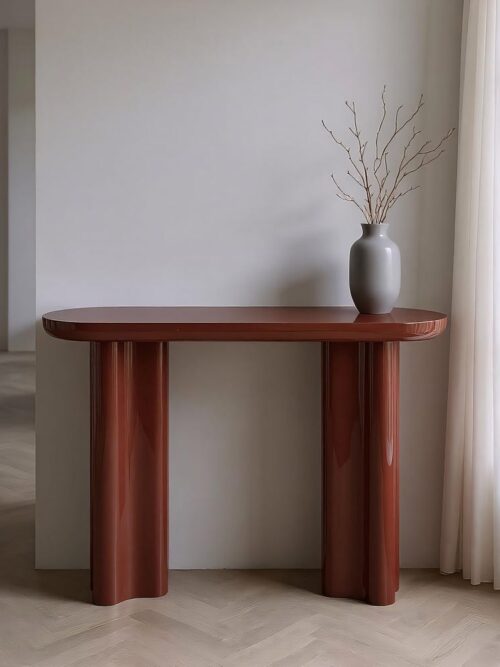 Console Grenat Cannelées Ixia 120cm