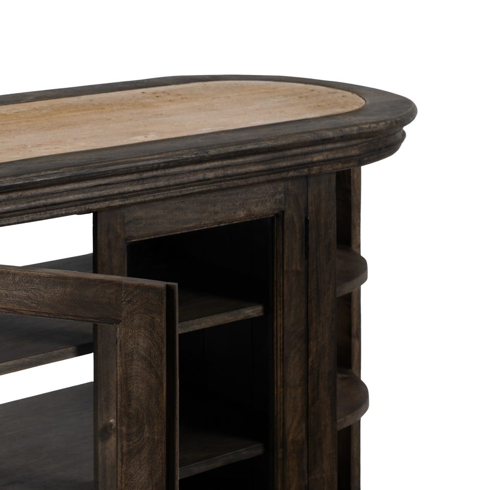Buffet Manguier Marbre/bois Ixia 140cm – Image 6