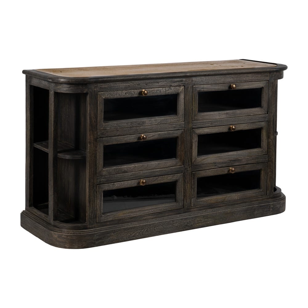 Buffet Manguier Marbre/bois Ixia 155cm – Image 2