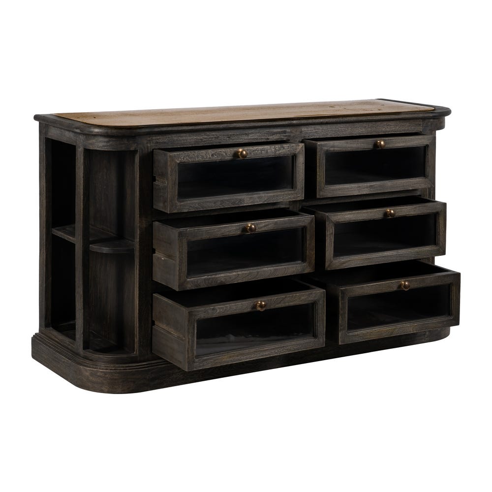 Buffet Manguier Marbre/bois Ixia 155cm – Image 3