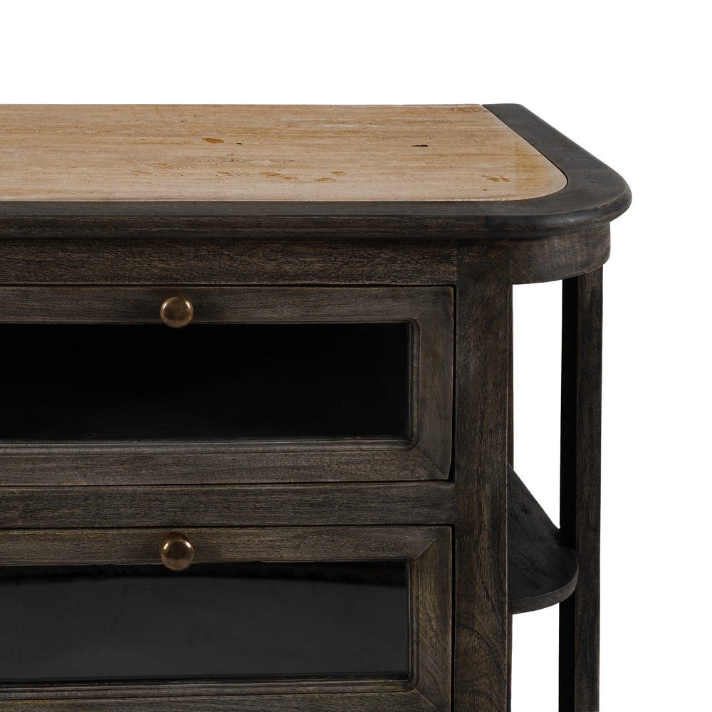 Buffet Manguier Marbre/bois Ixia 155cm – Image 5