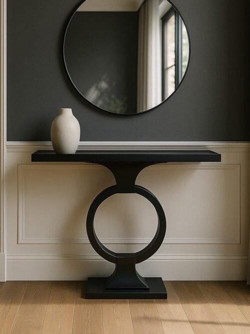 Console Noir Ixia 90cm