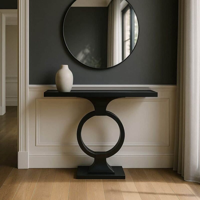 Console Noir Ixia 90cm