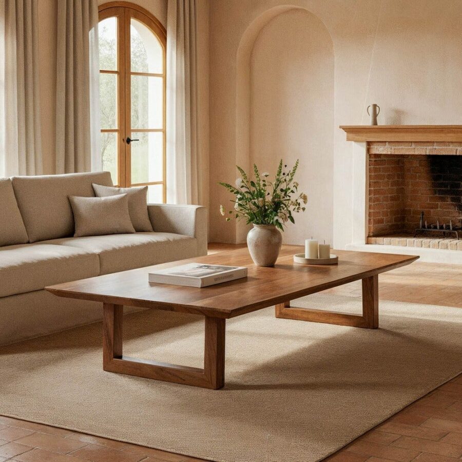 Table Basse Marron Acacia Ixia 150 cm