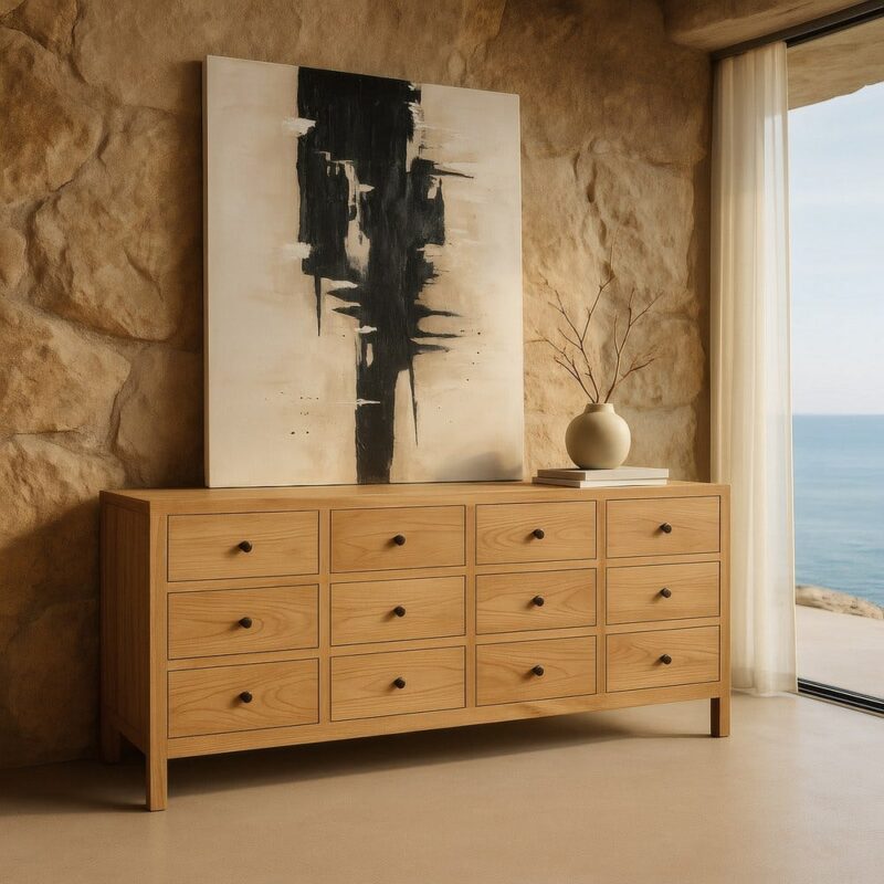 Buffet Mindi 12 Tiroirs Ixia 170cm