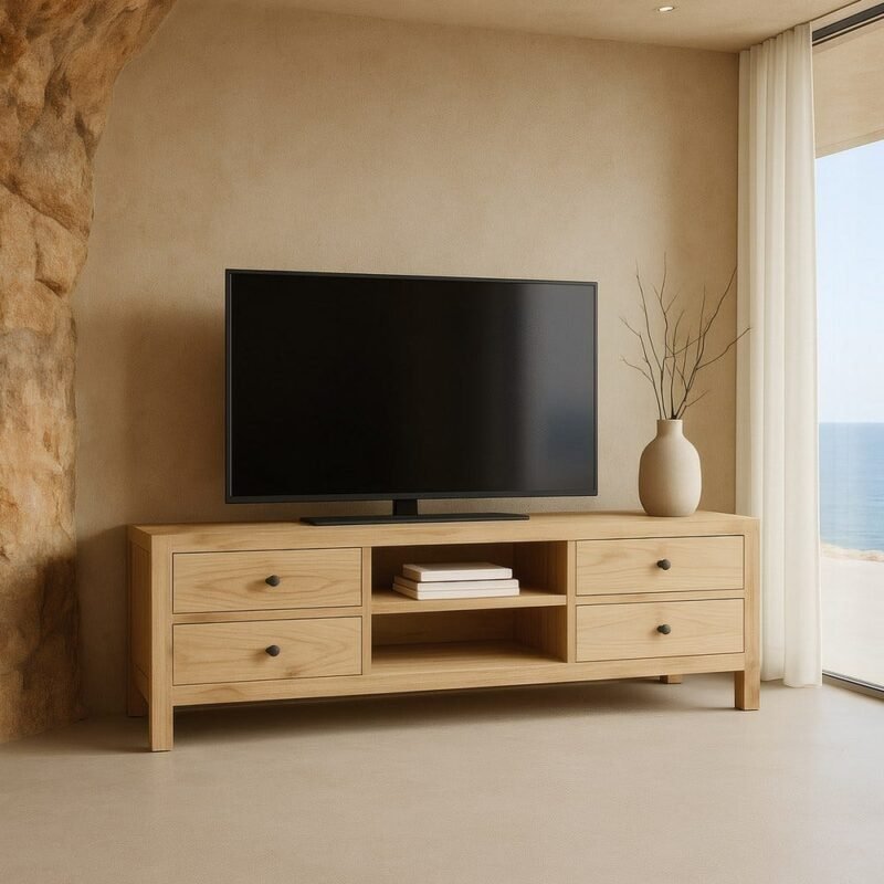 Meuble TV Naturel Ixia 150cm