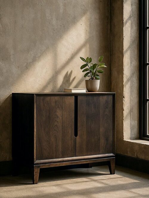 Buffet Bas Manguier Brun Chocolat Kilian Ixia 100cm