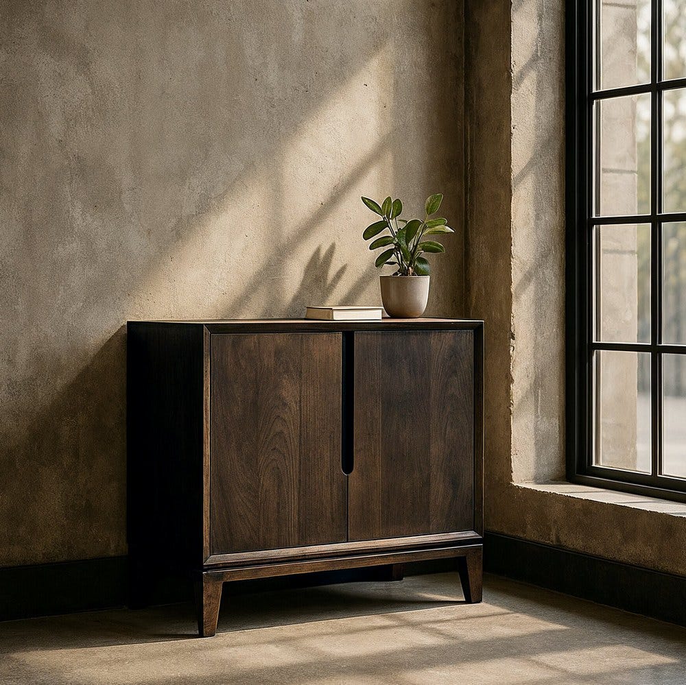 Buffet Bas Manguier Brun Chocolat Kilian Ixia 100cm