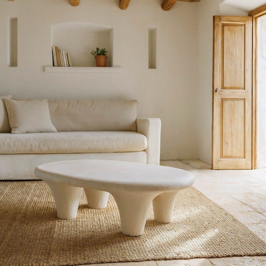 Table Basse Résine Minérale Wilma Ixia 102cm