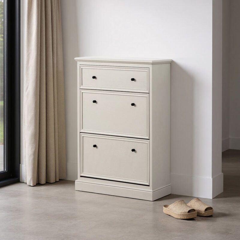 Armoire À Chaussures Gris Clair Ixia