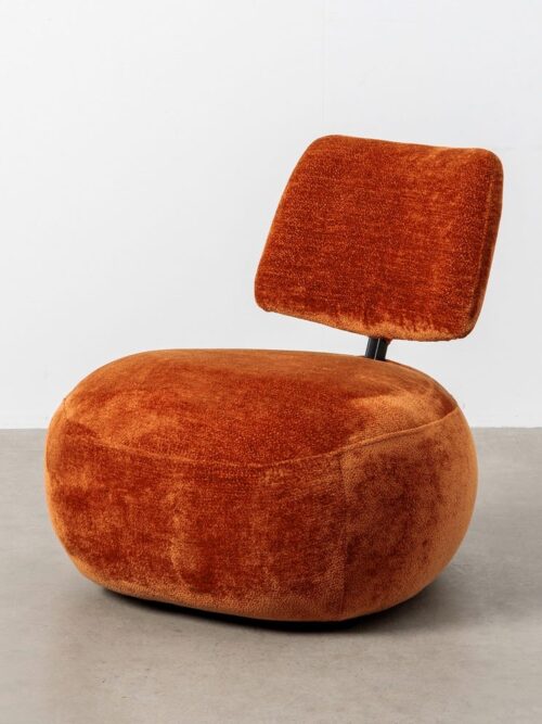 Fauteuil Terracotta Étoffe Ixia