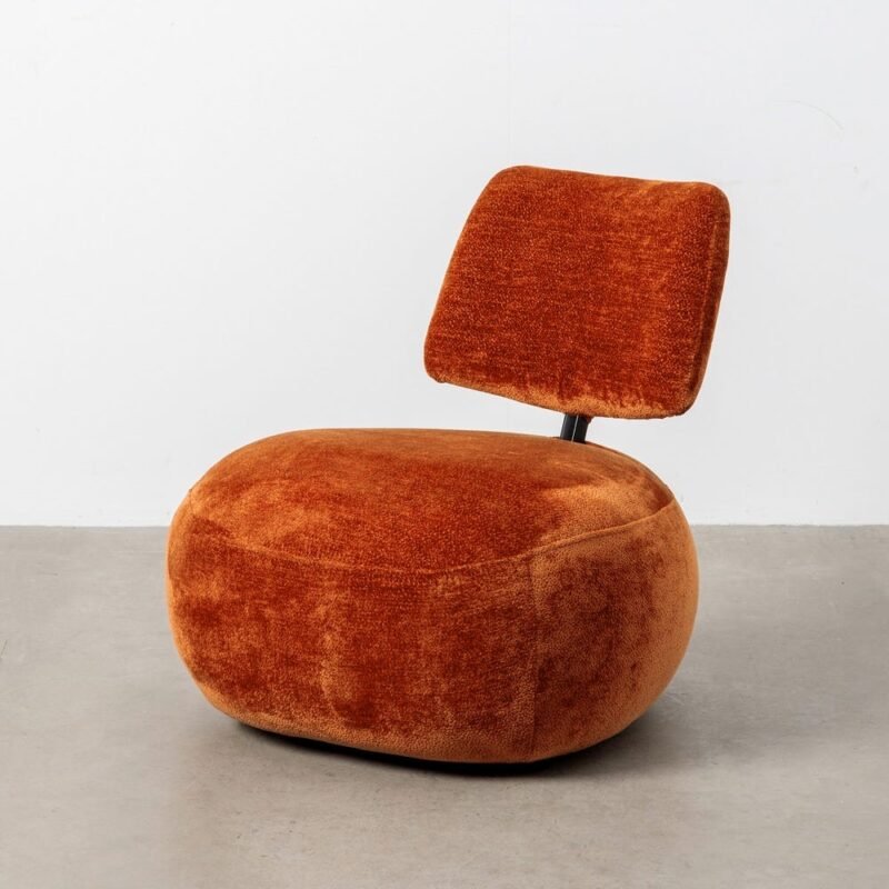 Fauteuil Terracotta Étoffe Ixia
