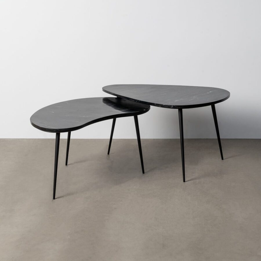Table Basse Noir Marbre Ixia 87cm