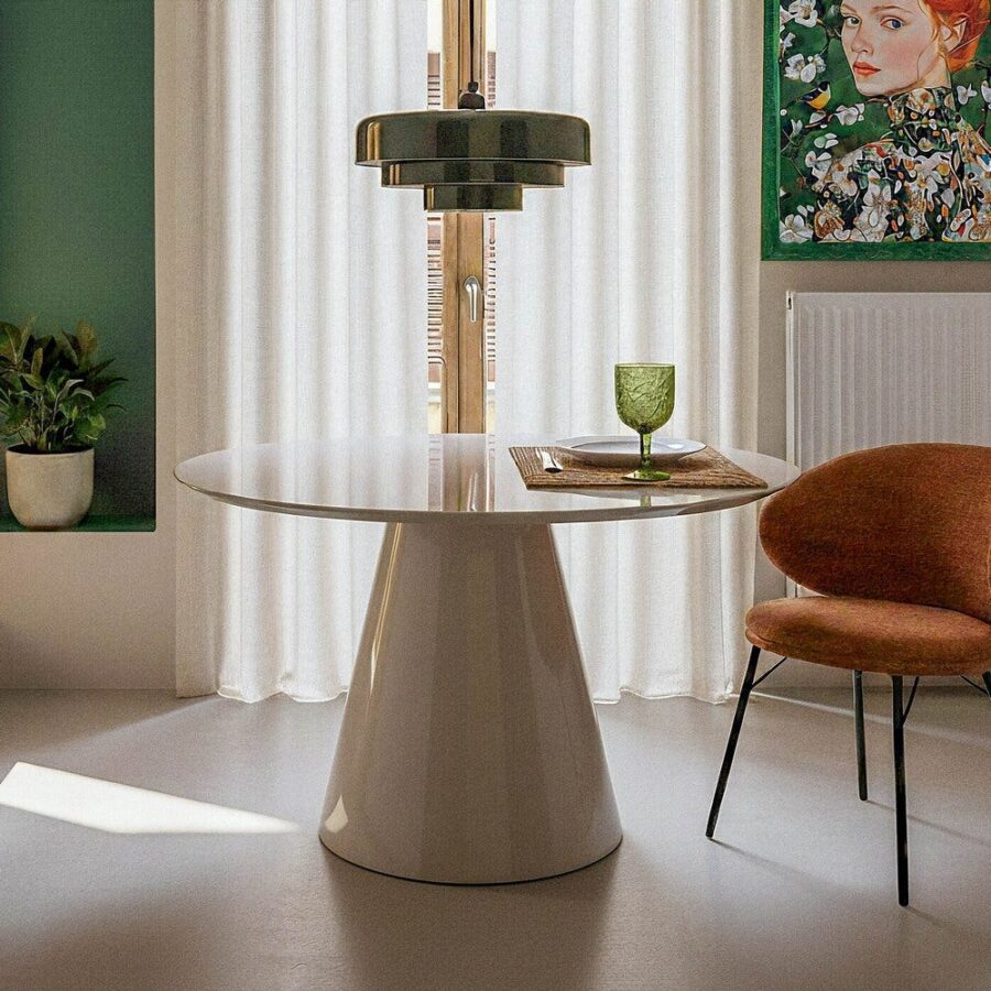 Table à Manger Taupe Ixia 120cm