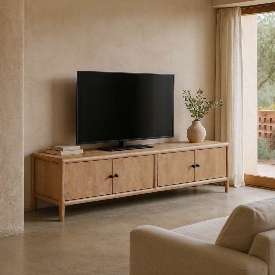 Meuble De Télévision Naturel Ixia 190 cm