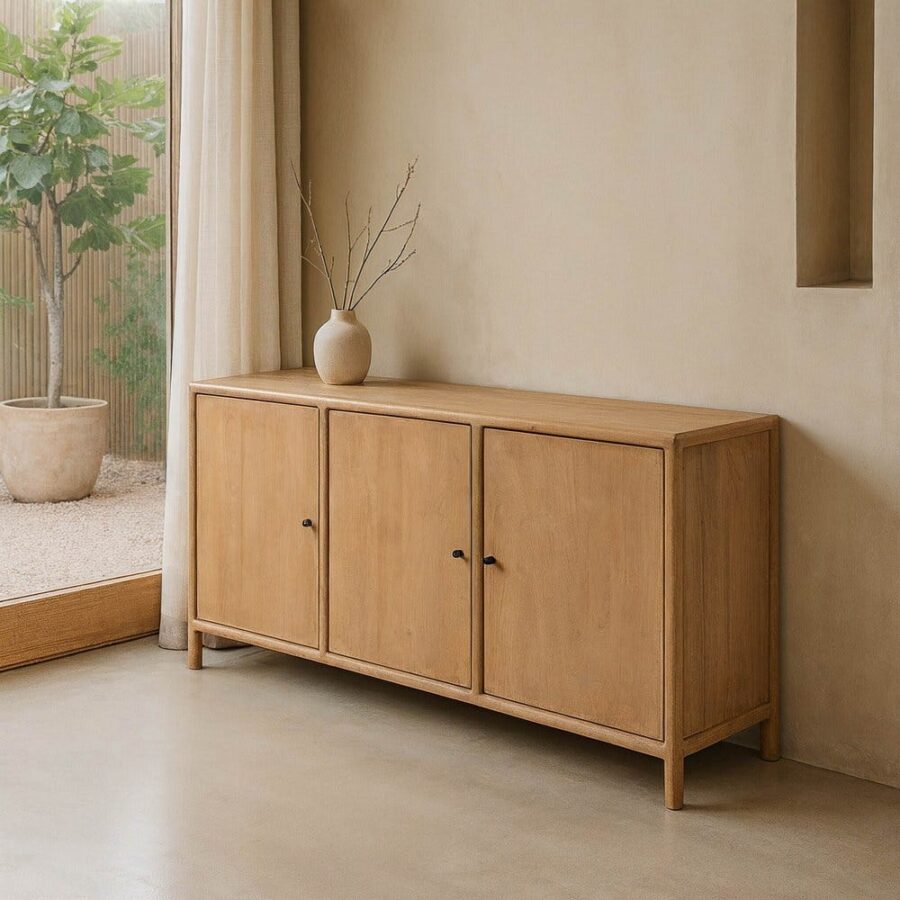 Buffet 3 Portes Manguier Massif Macarella Ixia 160cm