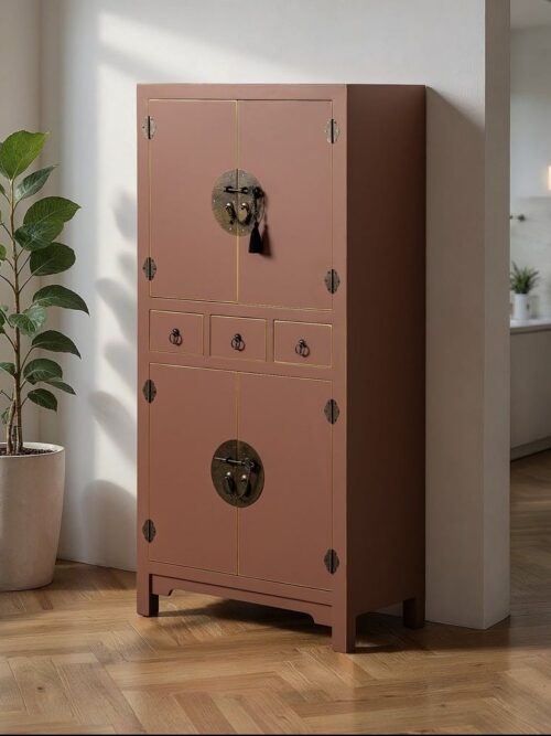 Buffet Vertical Terracotta Liserets Laiton Ixia 131cm
