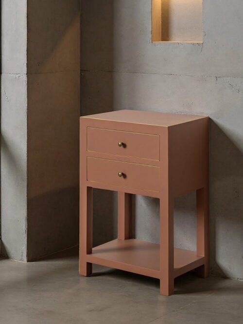 Chevet Terracotta Liseret Laiton Ixia 66cm