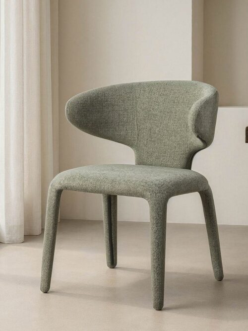 Chaise Marbré Vert Étoffe Ixia 58 cm