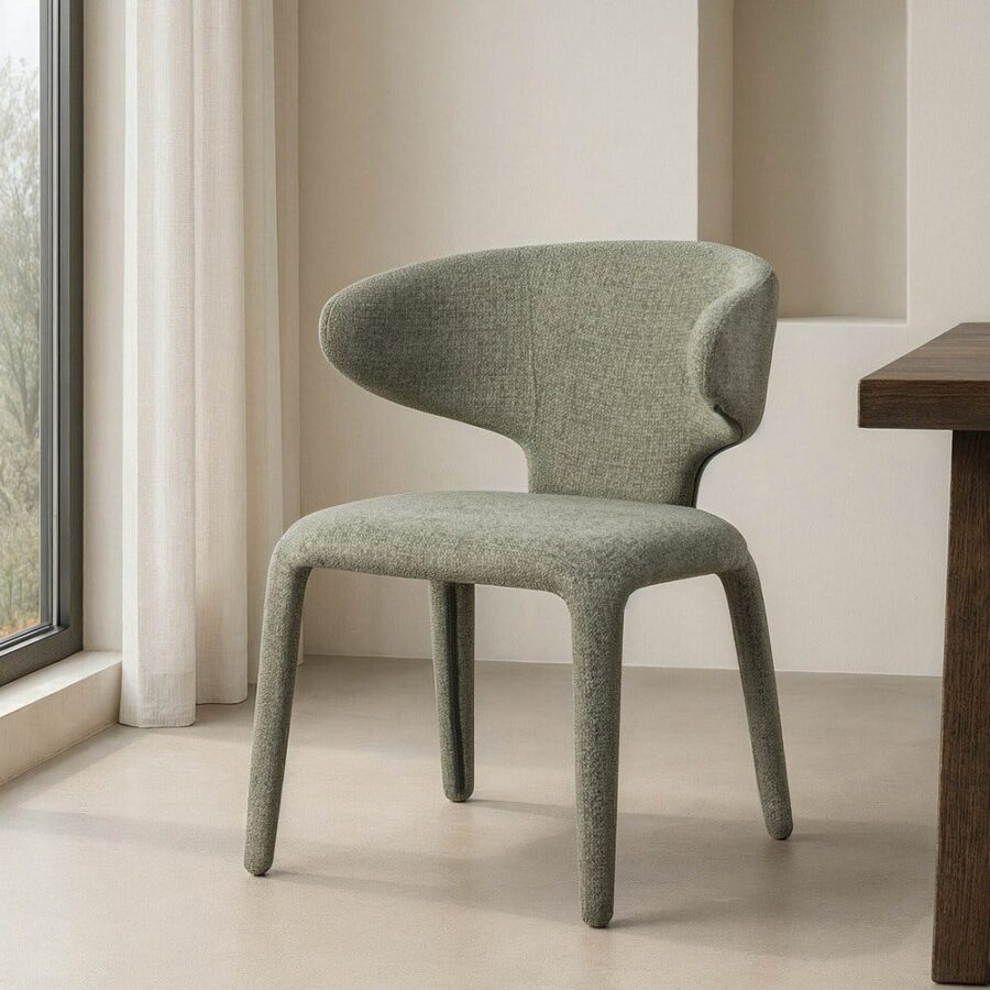Chaise Marbré Vert Étoffe Ixia 58 cm