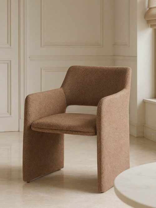 Chaise Marron Étoffe Ixia