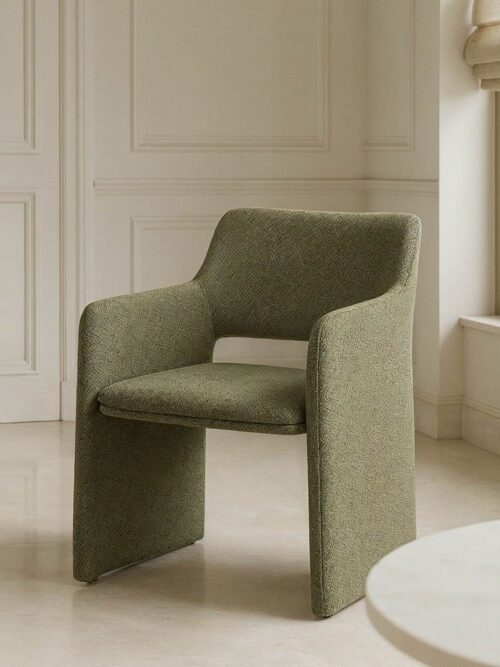 Chaise Vert Étoffe Ixia